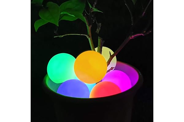 Lumière de Spa à LED, Lumière de Piscine Flottante Étanche IP68, Lumières de Bain Changeante de Couleur, Boule de Bain à Remous pour Cadeau D'enfants, Fête,Intérieur et Extérieur-4pcs