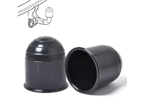 Moollyfox 2 unidades de enganche de remolque de 50 mm, cubierta de plástico universal de 2 pulgadas para enganche de remolque, tapa de protección, para remolque, autocaravana, camión, RV