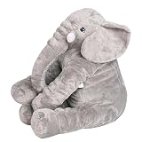 Elefant Kissen, Baby Kinderkopfkissen Kleinkind Schlaf Elefant pillow Plüsch Kinderzierkissen Weich Gefüllt Elefant Niedlich Komfortablen Plüsch Tier für Baby oder Erwachsene by YHANONAL - 5