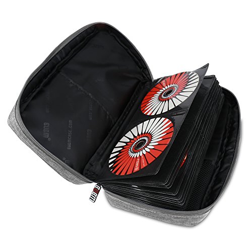BUBM CD Nylon Tasche für 72 CDs/DVDs/Blu-rays, wasserdicht, Mappe zur Aufbewahrung, Grau - 5