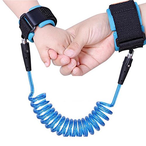Amison Bracelet de sécurité anti-égarement pour enfant, ceinture harnais extensible qui s'attache au poignet, pour une promenade avec bébé en toute sécurité