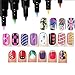 LHWY 16 Colors Set Nail Art Pen for 3D Nail Art DIY Decoration Nail Polish Pen Set 3D Design Nail Beauty Tools Paint Pens