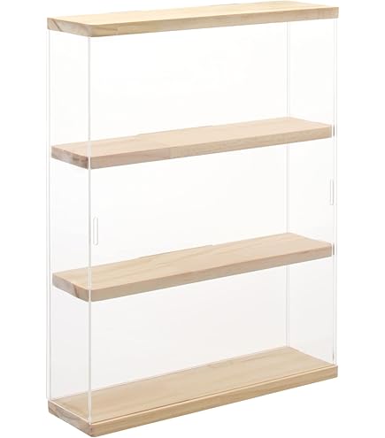 SORA Vetrina espositiva per modellini Auto in Scala 1:87 con Pannello Posteriore a Specchio