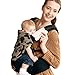 Bebamour Comfort Wrap Toddler Baby Sling Carrier with Hood for Newborn 4 in 1 (brown)