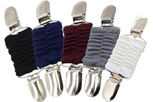 WTUGJEP 5 piezas Clips para cárdigan, clips para cuello de cárdigan, clips para suéter, clips para cadena de suéter, clips para cárdigan para mujeres y hombres para ropa, blusa, vestidos, bufanda, chaqueta