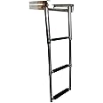 East Kay 3 Step Under Platform Slide Mount Telescoping Folding Boarding Ladder