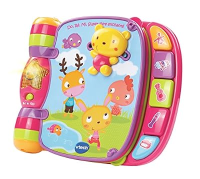 VTech mon super livre enchanté rose