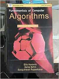 Amazon.in: Buy Fundamentals of computer algorithms second edition by ...