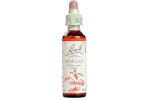 Bach - Flor de Bach Mimulus, Complemento Alimenticio, con Extracto de Flores de Mímulo, Uva de Alc 27% Vol, Ayuda a Gestionar las Emociones Cuando Se Quiere Tener Confianza - 20 ml