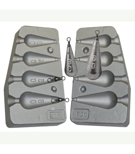 Moule à Plombs Palangre Alciumpeche – 30-40-50-60-70grs – A9 MOU101