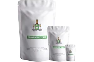 ROOT BOOST Champagne Yeast for All Sparkling Wine & Cider Super Yeast by Cooper & Sons (25g Resealable Pouch)