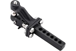 DILWE Crochet de remorque de Simulation, Crochet d'écoulement d'accessoire en métal pour Voiture sur chenilles RC SCX10/Traxxas TRX-4