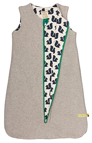 loud + proud Unisex Baby 744 Full Sleeping Bag, Grey (grey Gr), 3-6 Months (Manufacturer size: 62/68)