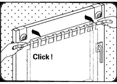 Gardinenstange „Basic“ Fix-Klick 75-110cm ausziehbar Weiß Klemmstange Spannfix Universal - 7