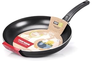 Moneta Gea Padella, 32 Cm, Alluminio 100% riciclato, per Ogni Piano Cottura Incluso l'Induzione. Made in Italy.