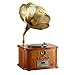 Produktbild STG Gramophone Retro-Vintage antike großes Horn neues Holz Wohnzimmer europäischen klassischen Retro-Vinyl-Plattenspieler elektrische MLG56111