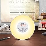 Blingco Wake Up Licht Wecker, Nachtlicht mit Sonnenaufgang Simulation Funktion, FM Radio Sounds, 6 Nature Sounds, Touch Control. - 7