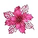 Produktbild Junjie Weihnachts Dekoration Gefaltete Blume Künstliche Deko Blumen Gefälschte Blumen Rosen Plast Bouquet für Hausgarten Party Blumen Arrangemen Festival Römischer Vorhang Für Tür Kamin oder Wand