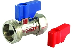 HEP BRINGING YOUR SPACE TO LIFE UKDD® Washing Machine, Dishwasher Appliance Valve Tap 15mm x 3/4" Straight Valve