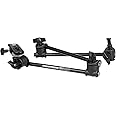 Manfrotto 196B-3 Articulated Arm 3 Sections with Camera Plate, Black, 3.46 in*10.83 in*3.15 in