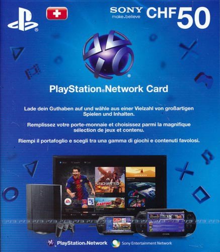 Preisvergleich Produktbild PSN Live Card 50 CHF - nur für Schweiz!