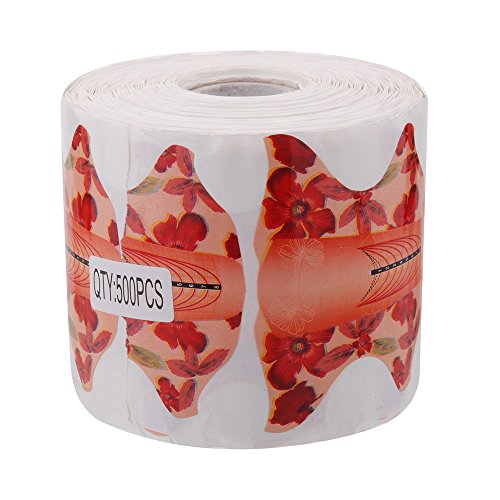 Anself Nail Art Acrylic Tip Guide Gel Extension Nail Polish Styling Tools Curl Forms for Nails Care 500Pcs