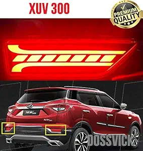 SDR Bumper LED Reflector|Brake Light for|Mahindra XUV-300|Set of 2 Pc