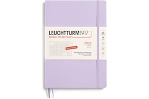 ‎LEUCHTTURM1917 LEUCHTTURM1917 370602 Monatsplaner & Notizbuch 2025, Composition B5 Softcover - 16 Monate, 80 g, liniert - Lilac