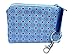 Produktbild TryPinky® Schlüsseletui Tasche Mäppchen "Blaue Retro Blümchen" Blumen Hellblau Schlüsseltasche Schlüsselmäppchen Etui Damen Geschenk