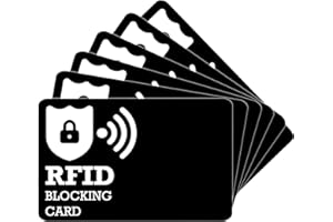 VIMARLEN RFID Blocking Card Safecard Credit Card Holder RFID Blocking Card scan Proof Card Ultra Slim Anti Theft Ultra Thin Minimalist Secure Bank Card Holder Bank Credit Card Protector Security Proof Blocker