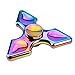 Price comparison product image Finger Spinner Toy Hand Spinner Toy Finger Spinner Toy EDC Metal Stress Reducer for ADHD ADD Anxiety Autism (Rainbow05)