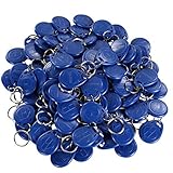 Read, not only Hid-Karte UHPPOTE Nähe 125KHz RFID EM ID Karte Etikett Token Schlüsselanhänger Nur Lesen Farbe Blau (100er Pack)