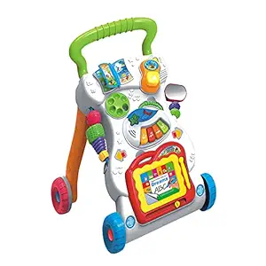 VAIKUNTH Enterprise Walker Educational Sit-to-Stand Learning Walker Educational Push Toys for Babies Lighting and Music Toys for 1 Year Old