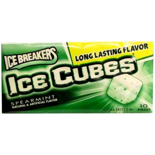 Preisvergleich Produktbild Ice Breakers Ice Cubes Spearmint Kaugummi 10 Stück