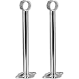 Sourcingmap Wardrobe Pipe Bracket, 26.5mm Dia, Type 25,Ceiling Mounting Rail Rod Support Socket 2pcs
