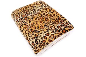 JIUJ - Manta para Perro, diseño de Leopardo, Color Liso