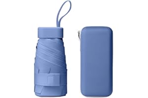 WODEHAHAGOU Mini Compacts Portable Umbrellas - Women's Travel Handbag Size