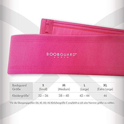 BOOBGUARD die smarte Ergänzung zum Sport-BH / Sportband zur Stablisation beim Sport, Vermeidung von Schmerzen und Abschlaffen der Brust/ für alle Kleider-und Cup-Größen / in pink und schwarz / entwickelt in Deutschland - 7