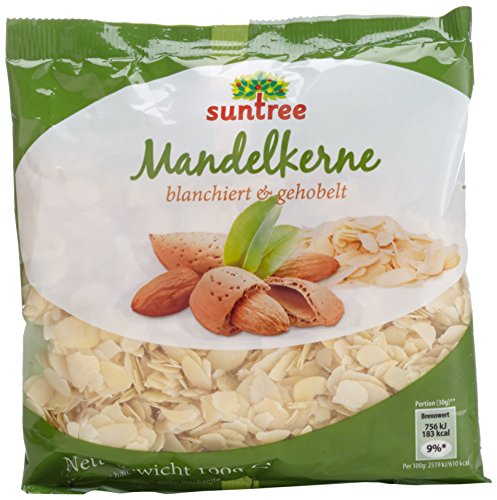 Preisvergleich Produktbild Suntree Mandeln blanchiert, gehobelt, 100 g