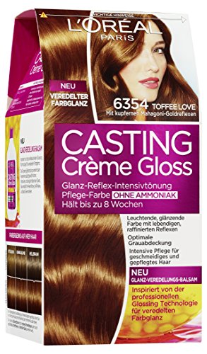 L'Oréal Paris Casting Creme Gloss, 6.354 Toffee Love, 1er Pack (1 x 1 Stück)