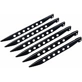 &Ccedil;elik &Ccedil;adır Kazığı 6&rsquo;lı Set &ndash; 15 cm V-Tip Sert Zemin Kamp Kazığı, Y&uuml;ksek Dayanımlı Outdoor &Ccedil;adır Sabitleme Kazığı | Tanto Bus