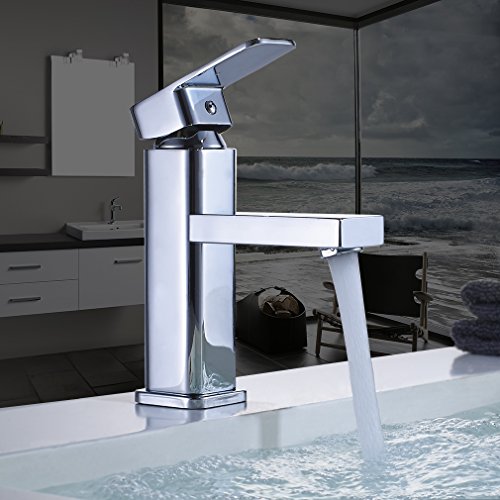Auralum Wasserhahn Chrom Waschtischarmatur Waschtisch Spüle Armatur Mischbatterie Bad - 7
