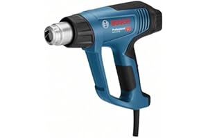 Bosch Professional Heißluftgebläse GHG 23-66 (Leistung 2300 Watt, Temperaturbereich 50-650 °C, Display, inkl. 2 Düsen, Tragetasche)