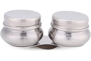 PLPLAAOO Porta Pennelli E Organizzatori con Tavolozza Per Acrilico,Detergente Per Pennelli, Acciaio Inossidabile, Grande Doppia Tazza Per Tavolozza, Pittura a Olio, Contenitore Per Solvente Trementina Megilp