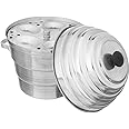 VOMI Idli cooker Aluminium Maker Cooker with Khaman Dhokla Plates idli pot (4 Idli Plates,3 Dhokla Plates, 1 Jaali, 15 Idli) | Silver