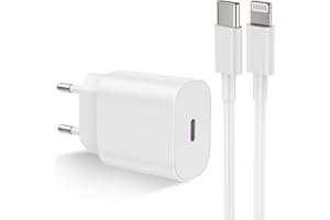 CIONUM Caricatore Rapido iPhone Apple Original- Certificato MFi - Caricabatterie USB C e Cavo Lightning 2M Alimentatore a Ricarica per iPhone 14/14 Pro/13/13 Pro Max/12/11/SE/XR/XS/X/8/iPad