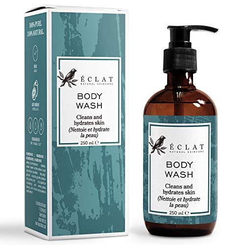 Gel para Baño Eclat - Gel con Romero Natural y un Toque de Manteca de Karité que Hidrata con Sensación Suave y no Grasosa para Mujeres y Hombres