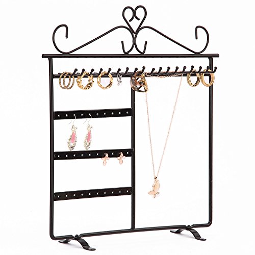 Discoball® Classic Black Jewellery Frame jewelry Holder hanger Stand Organizer Earrings Necklaces Bracelets