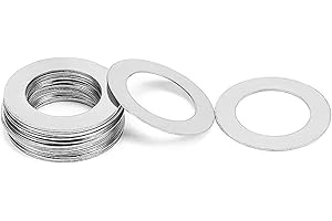 jiuxinyun 20 pz M15 a M40 DIN988 In Acciaio Inox 304 Ultra Sottile Rondella Piatta Regolazione Ultrasottile Spessore Pianura Guarnizione di Spessore 0.1 0.2 0.3 0.5 1mm(M15X21X0.2mm)