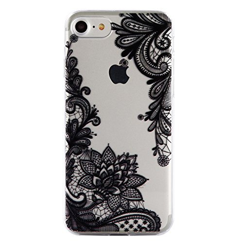 iPhone 6S/6 Klar Hülle,iPhone 6/6S 3D Kreative Silikon Hülle Tasche Handyhülle,Ultra Slim Soft Licht Klar Transparent Silikon Gel Gomma TPU Hülle Case für iPhone 6S/6 with 4,7 Zoll,Romantic Flower Animal Cartoon TPU Silikon Schutz Handy Hülle Case Tasche Etui Bumper für Apple iPhone 6S/6 4.7